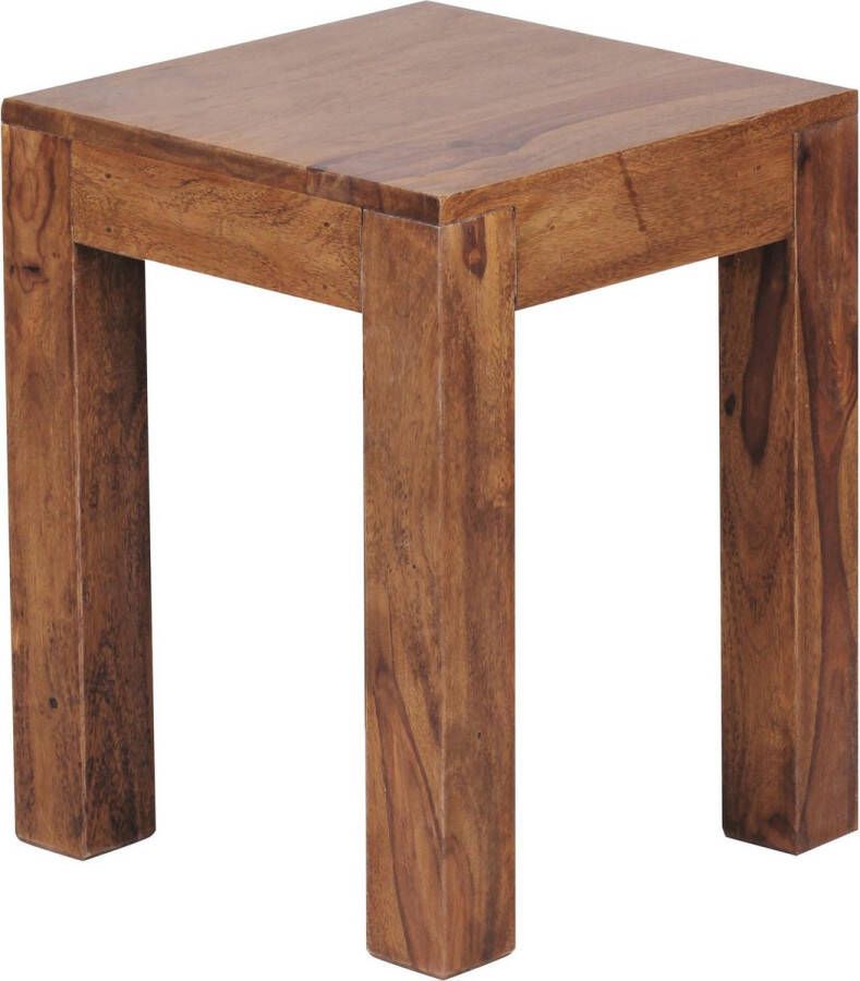 medina bijzettafel sheesham hout- Salontafel Bijzettafels 35 x 35 x 45 cm