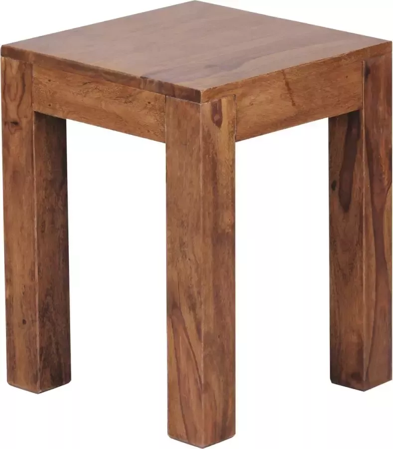 Medina bijzettafel sheesham hout- Salontafel Bijzettafels 35 x 35 x 45 cm