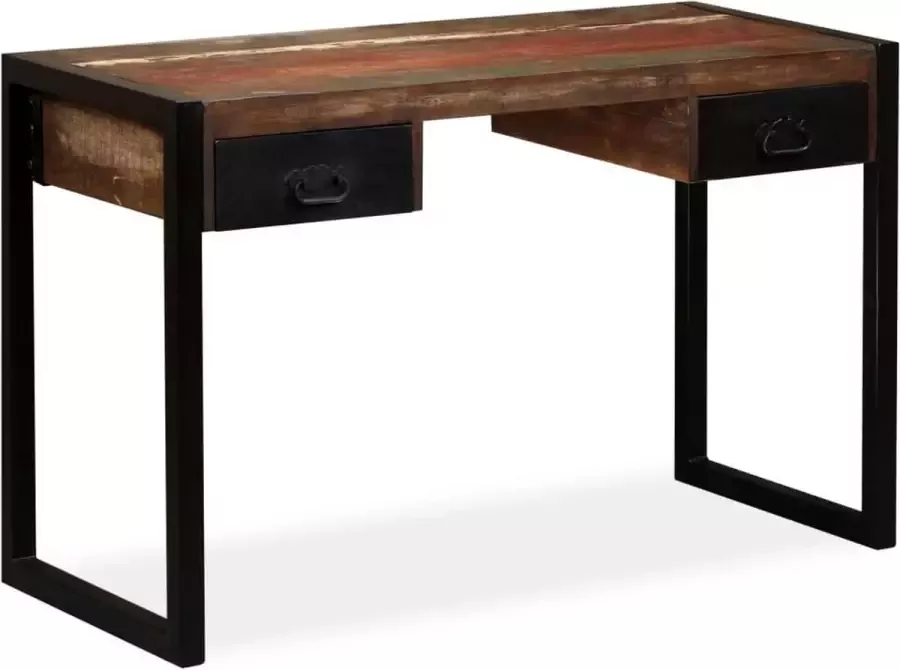 Medina Bureau met 2 lades 120x50x76 cm massief gerecycled hout