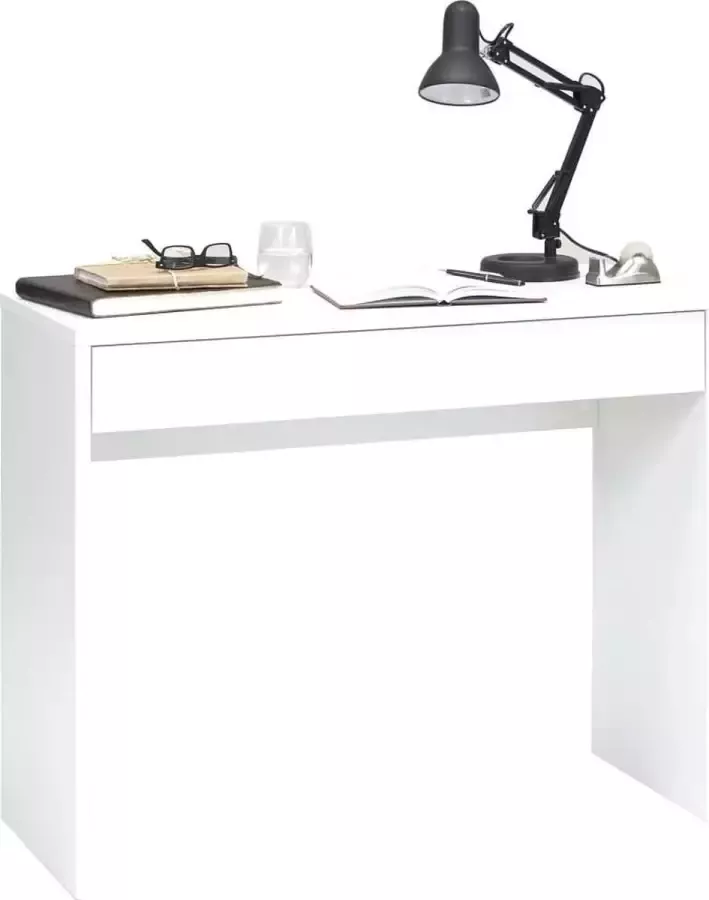 Medina Bureau met brede lade 100x40x80 cm wit