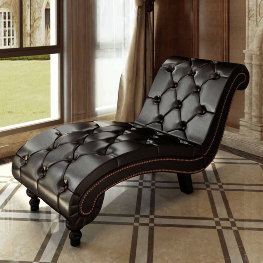 medina Chaise longue kunstleer bruin