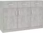 Medina Dressoir 110x34x75 cm spaanplaat betongrijs - Thumbnail 2