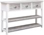 Medina Dressoir 115x30x76 cm hout antiekgrijs - Thumbnail 1