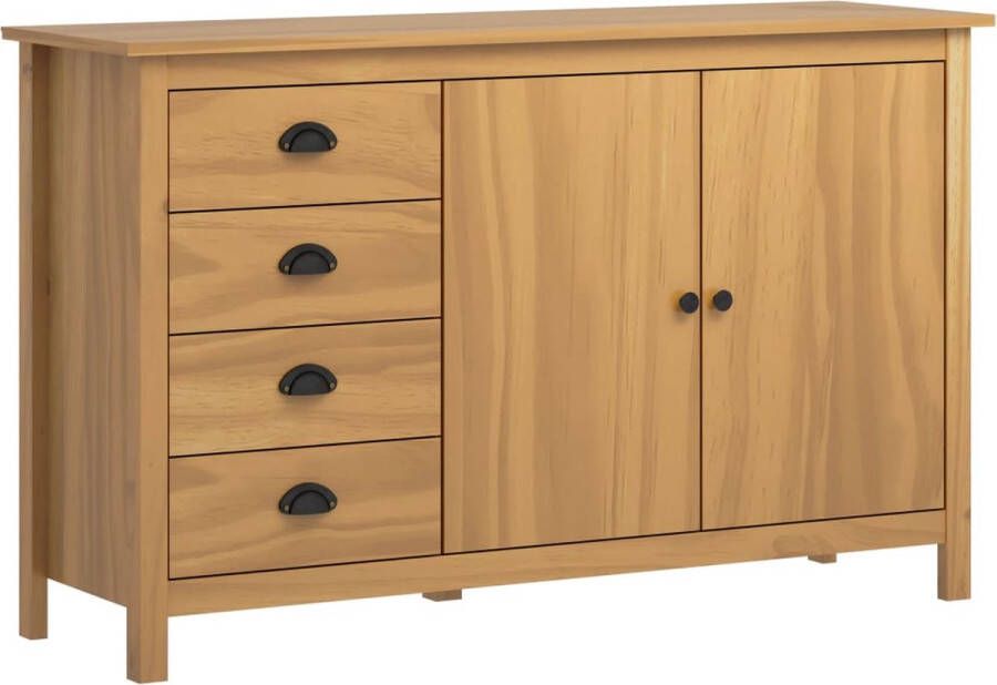 Medina Dressoir Hill Range 130x40x80 cm massief grenenhout honingbruin