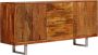 Medina Dressoir met bewerkte deuren 158x40x75 cm massief acaciahout - Thumbnail 2