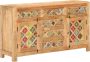 Medina Dressoir met keramische tegels 140x40x80 cm massief mangohout - Thumbnail 2