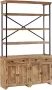 Medina Dressoir met schappen 120x35x200 cm massief mangohout - Thumbnail 2