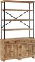 Medina Dressoir met schappen 120x35x200 cm massief mangohout - Thumbnail 1