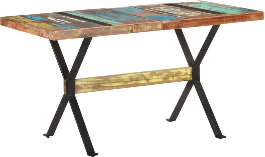 medina Eettafel 140x70x76 cm massief gerecycled hout