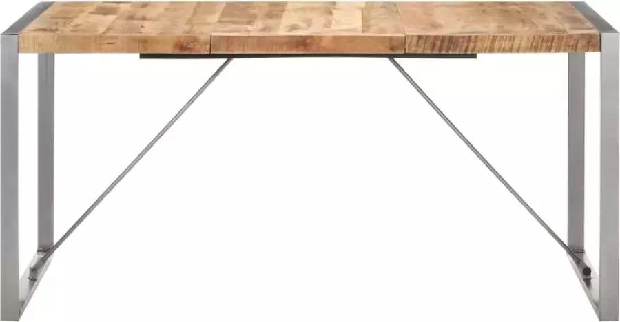 Medina Eettafel 160x80x75 cm massief ruw mangohout
