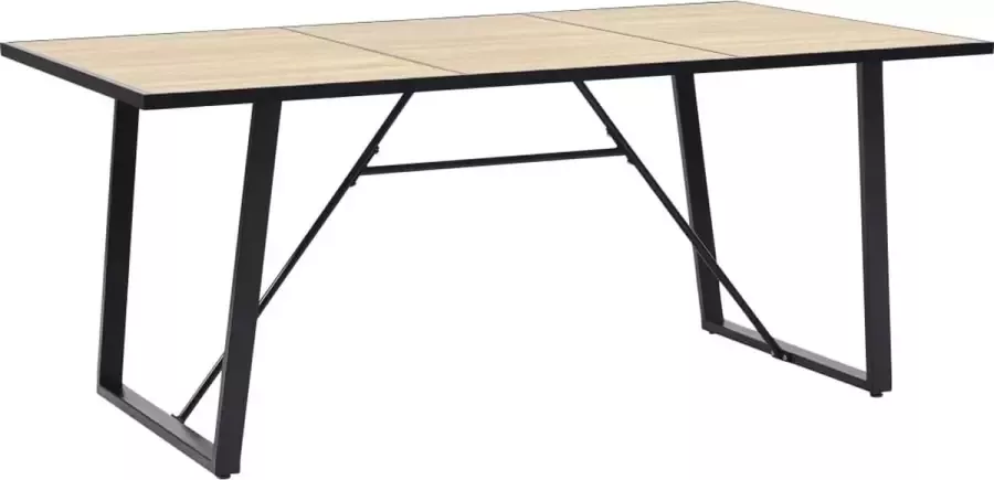 Medina Eettafel 200x100x75 cm MDF eikenkleurig