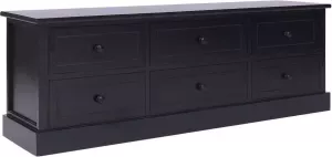 Medina Halbankje 115x30x40 cm hout zwart