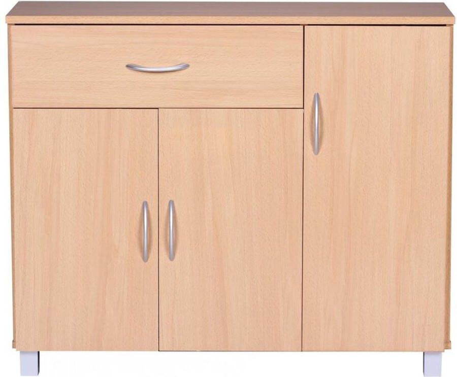 Medina Home Lebanon Dressoir Gangkast Ladekast Beukenhout Hout Bruin Wit