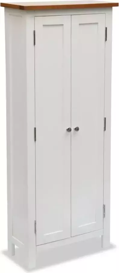 Medina Mediakast 50x22x122 cm massief eikenhout