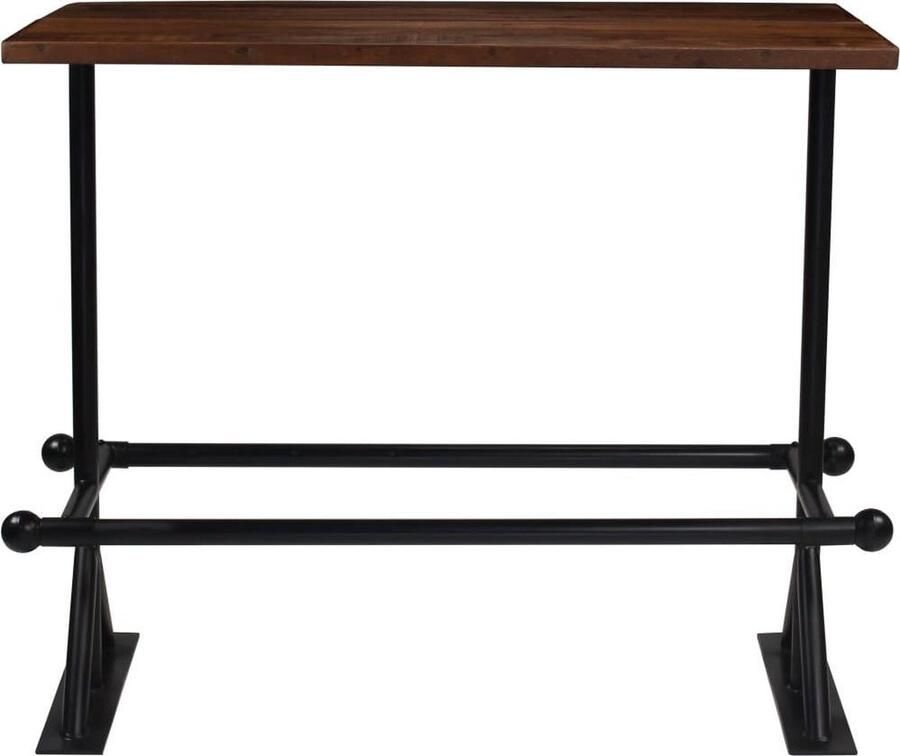 Medina Bartafel 150x70x107 cm massief gerecycled hout donkerbruin