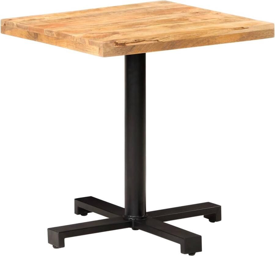 Medina Bistrotafel vierkant 70x70x75 cm ruw mangohout
