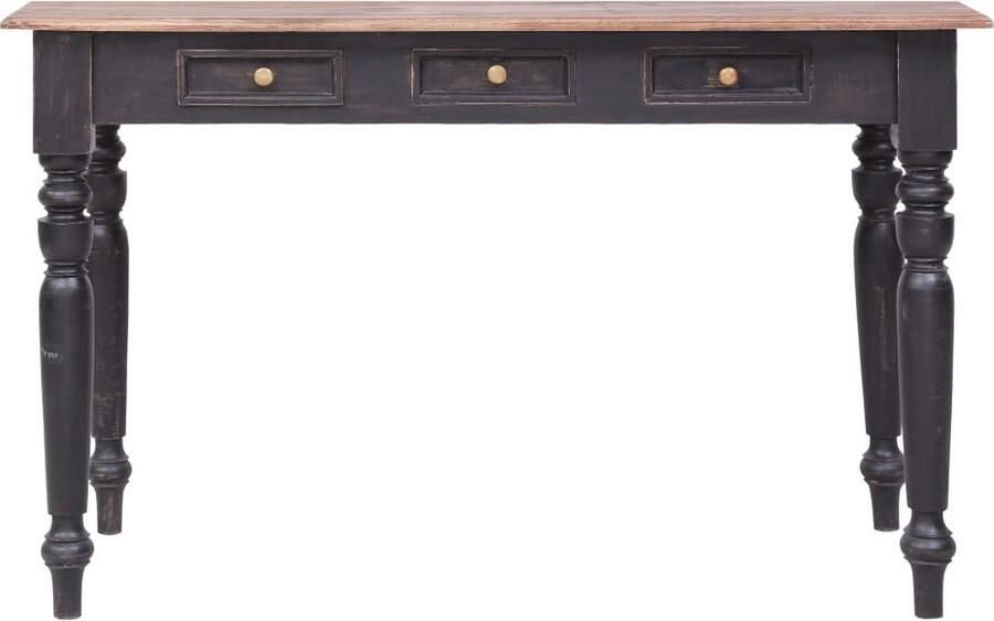 Medina Bureau met 3 lades 117x57x75 cm massief mahoniehout