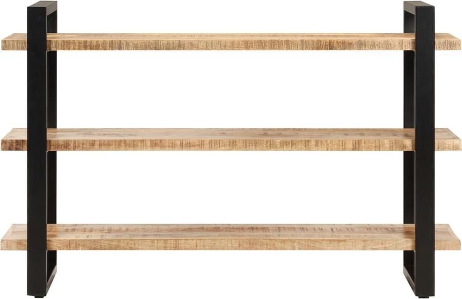 Medina Dressoir met 3 schappen 120x40x75 cm ruw mangohout