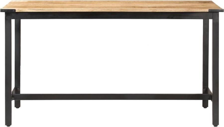 Medina Eettafel 140x70x76 cm massief ruw mangohout