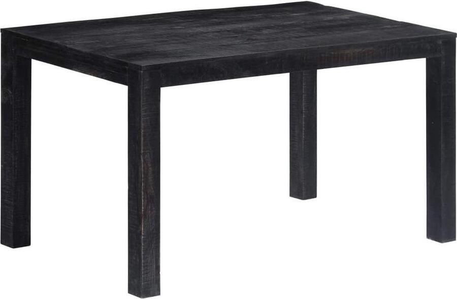 Medina Eettafel 140x80x76 cm massief mangohout zwart