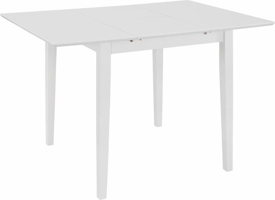 Medina Eettafel verlengbaar (80-120)x80x74 cm MDF wit