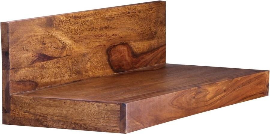 Medina Home Owattona Wandplank Massief Houten Wandplank Boekenplank Massief Sheesham Bruin 60 110 140 160 cm