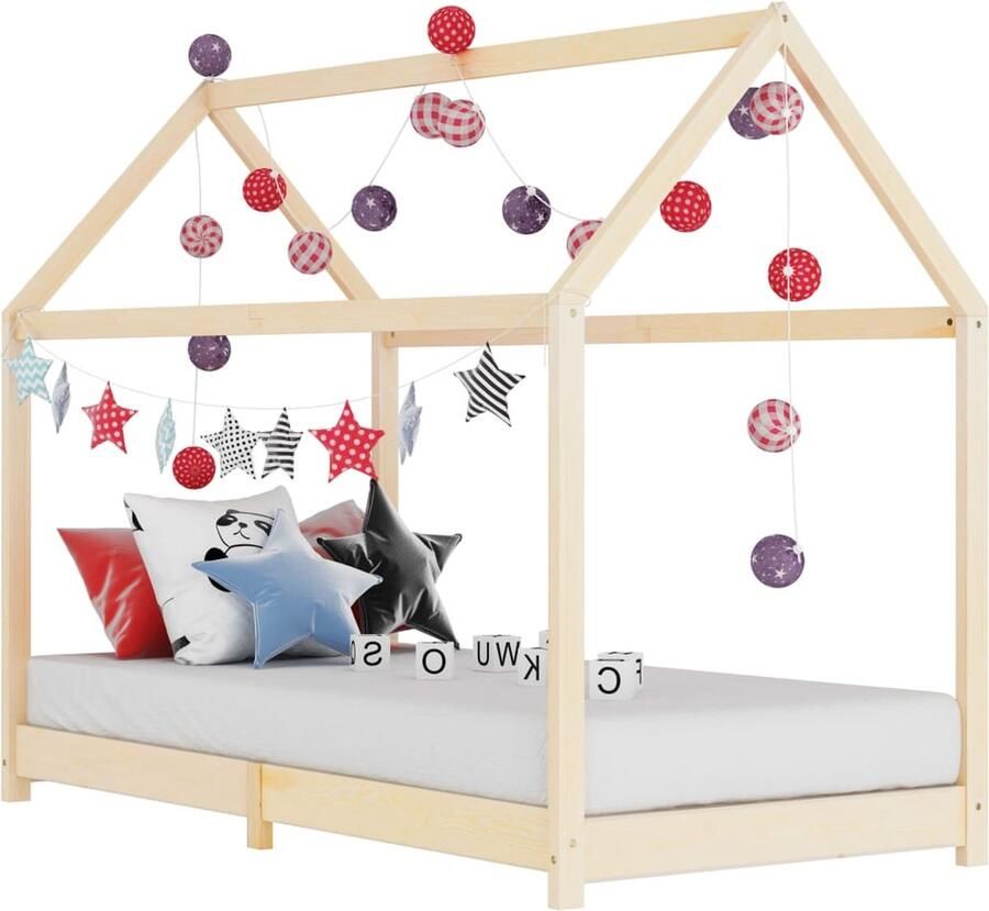 Medina Kinderbedframe massief grenenhout 90x200 cm