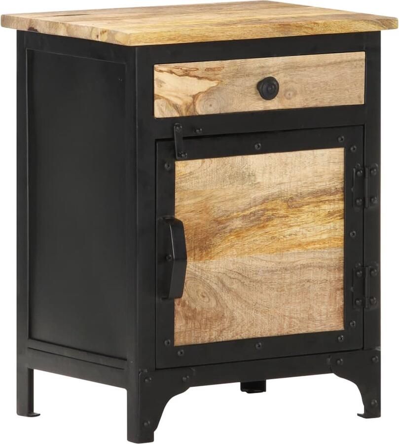 Medina Nachtkastje 40x30x50 cm massief mangohout