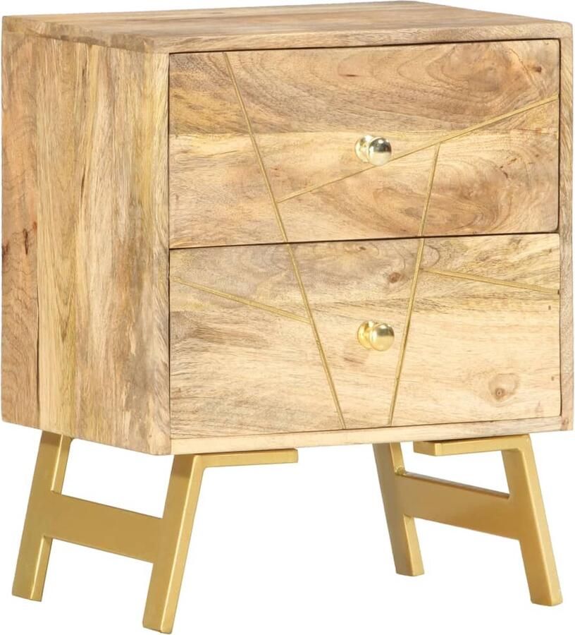 Medina Nachtkastje 40x30x50 cm massief mangohout