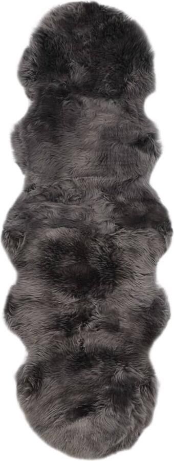 Medina Vloerkleed 60x180 cm schapenvacht lichtgrijs