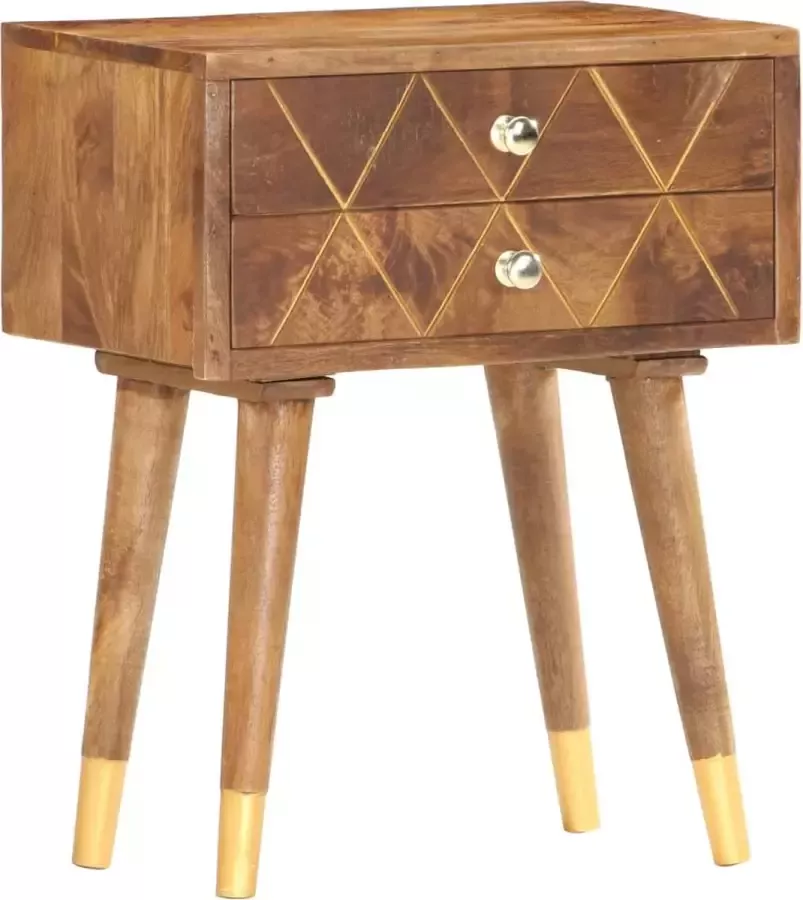 Medina Nachtkastje 43x30x58 cm massief mangohout