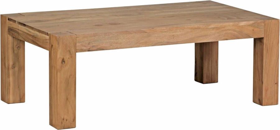 Medina Parma Salontafel Koffietafel Massief Hout Acacia 110 x 60 cm Rechthoekig Natuurlijk