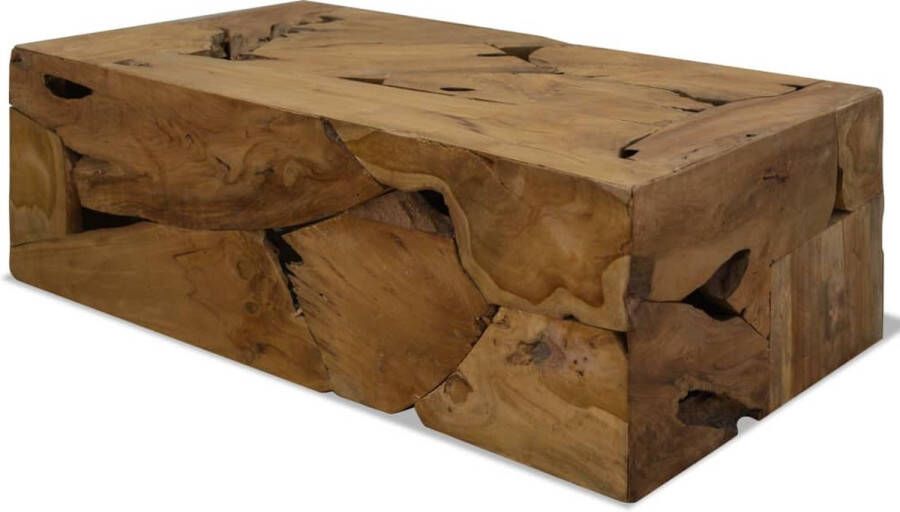 medina Salontafel 90x50x35 cm echt teakhout bruin