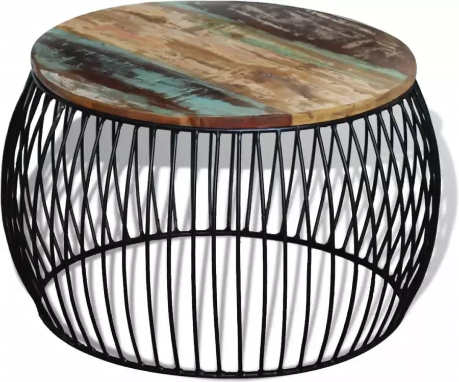 Medina Salontafel rond 68x43 cm massief gerecycled hout