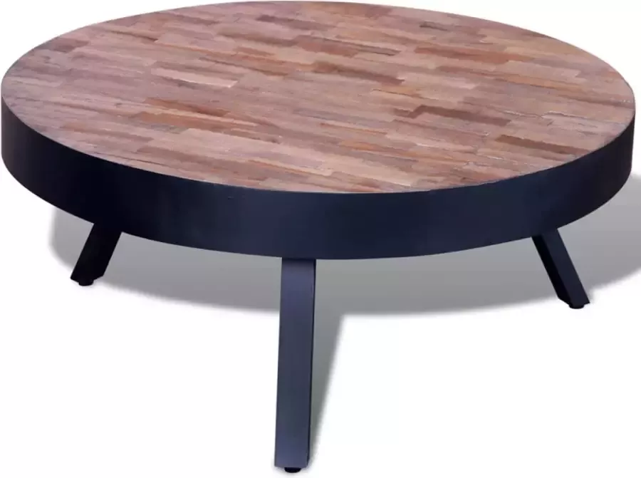 Medina Salontafel rond gerecycled teakhout