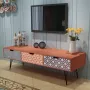 Medina Tv-meubel met 3 lades 120x40x36 cm bruin - Thumbnail 1