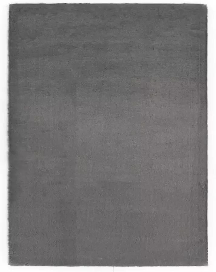 Medina Vloerkleed 160x230 cm kunstkonijnenbont donkergrijs