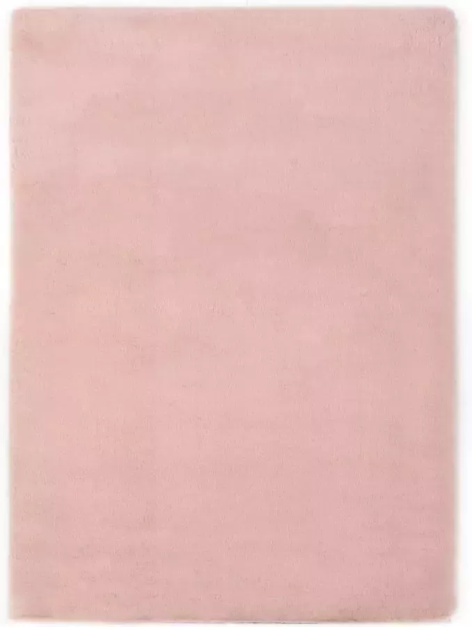 Medina Vloerkleed 160x230 cm kunstkonijnenbont oudroze
