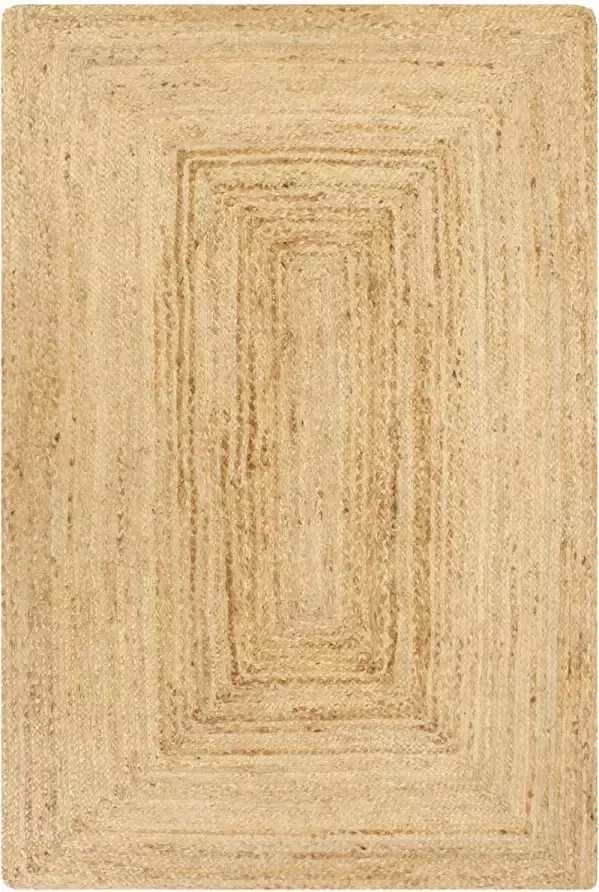 Medina Vloerkleed handgemaakt 160x230 cm jute naturel