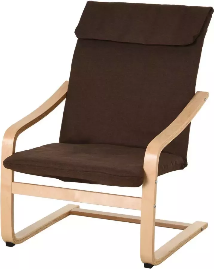 Nancy's Waddy Relax Chair Fauteuil Bruin Linnen Eucalyptus Spons 25 59 cm x 27 16 cm x 38 58 cm