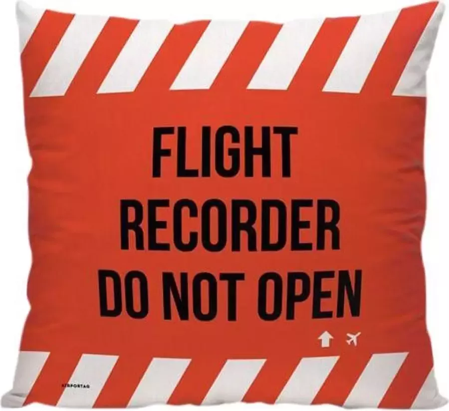 Meenemen Op Reis Flight Recorder (zwarte doos vliegtuig) Sierkussen 40 x 40 cm Reizen Vakantie Reisliefhebbers Vlucht Recorder Voor op de bank bed