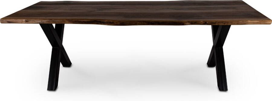 Meerkloos Example Art Walnoothouten Eettafel Natuurlijk Hout Luxe Ontwerp Duurzaam 100x200cm