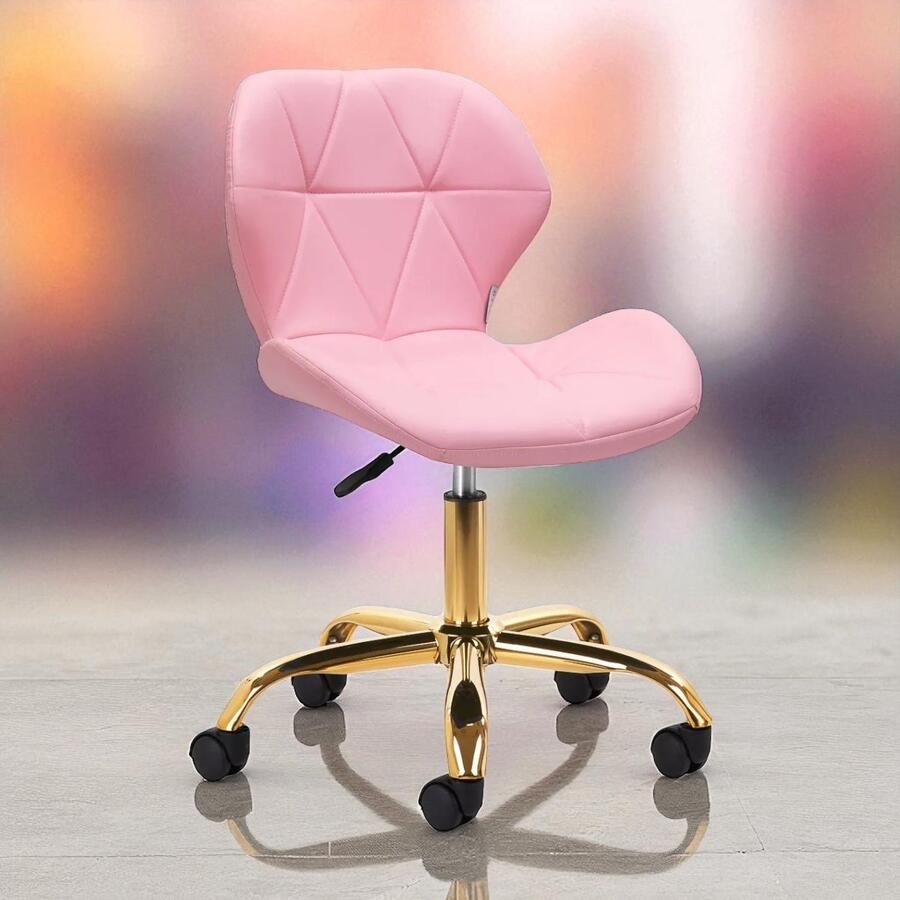 MEGA BEAUTY SHOP Werkstoel Roze -goud