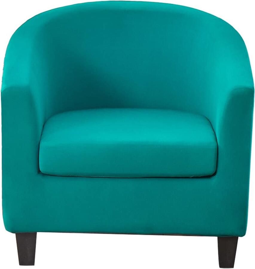 Meigeh fauteuilhoes kuipstoelhoezen 2-delige fauteuilhoes stretch clubstoelhoezen voor bar Tullsta fauteuilhoes clubfauteuil fauteuilhoes 1-zits hemelsblauw