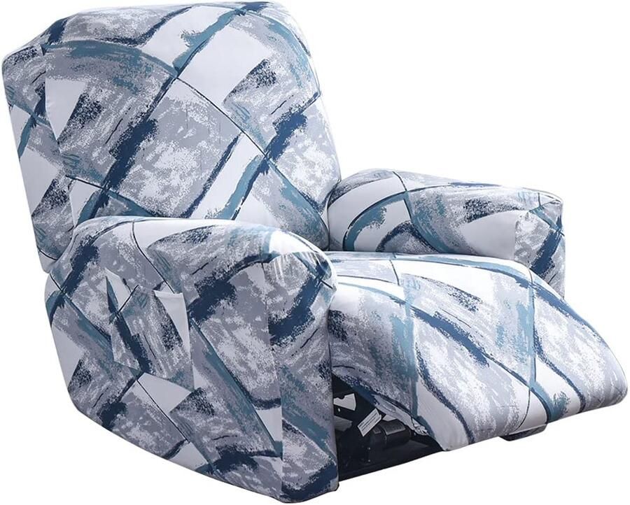 Meigeh stretchhoes voor relaxstoelen fauteuilhoes stretch fauteuilbeschermer relaxstoel verpakking van 4 ligstoelbeschermers fauteuilhoezen