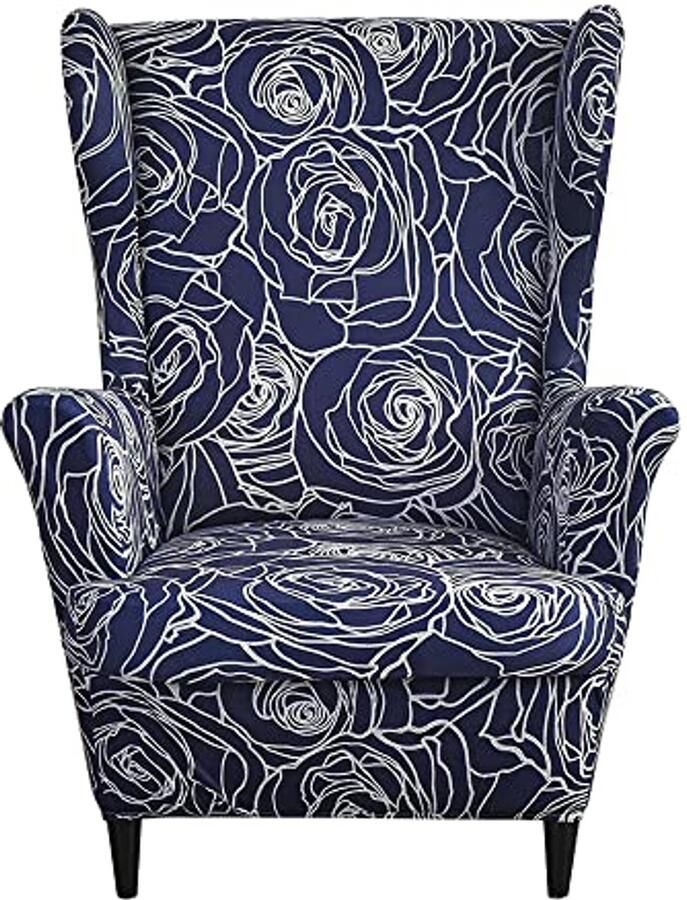 Meigeh vleugelstoelhoezen fauteuilhoezen voor vleugelstoelen bedrukte vleugelstoelhoezen fauteuilhoes vleugelstoel voor woonkamer 2-delige conventie