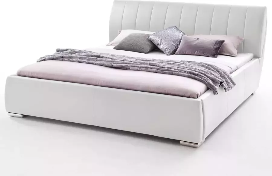 Meise EMOB Bed met opbergruimte Davos 200x200 kingsize wit Gestoffeerde tweepersoonsbedden Wit Hout; Kunstleer; Spaanplaat Gestoffeerde tweepersoonsbedden Tweepersoons Normaal bed Op voorraad - Foto 6
