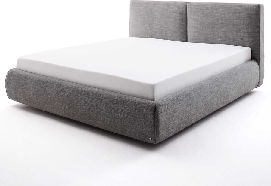 Meise EMOB Bed met opbergruimte Celine 180x200 antraciet Gestoffeerde tweepersoonsbedden Antraciet Textiel Gestoffeerde tweepersoonsbedden Tweepersoons Normaal bed Op voorraad - Foto 2