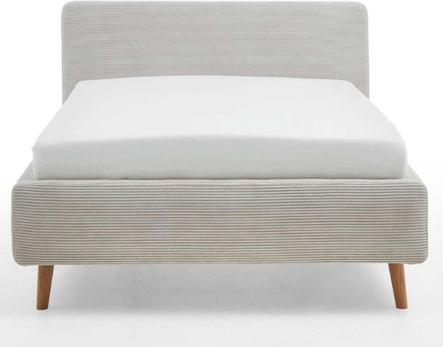 Meise EMOB Bed Madras 140x200cm met opbergruimte ribfluweel beige Gestoffeerde tweepersoonsbedden Beige Velours; Polyester Gestoffeerde tweepersoonsbedden Tweepersoons Normaal bed Op voorraad - Foto 2