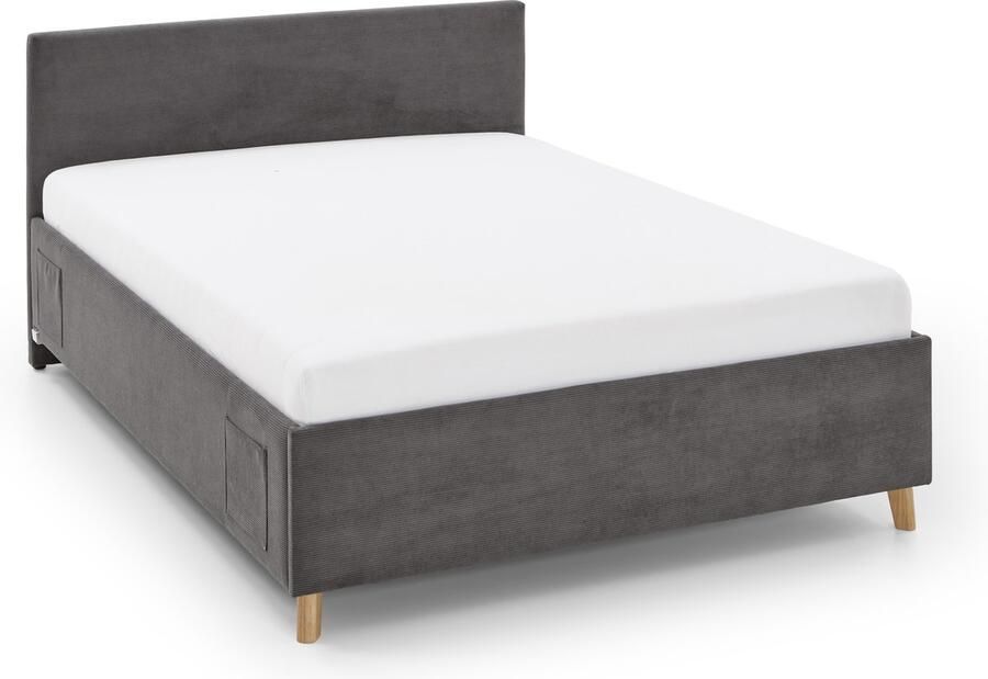 Meise EMOB Eenpersoonsbed Cool 120 x 200 cm Antraciet Gestoffeerde twijfelaarbedden Antraciet Stof Gestoffeerde twijfelaarbedden Twijfelaar (120 cm breed) Normaal bed Op voorraad - Foto 13